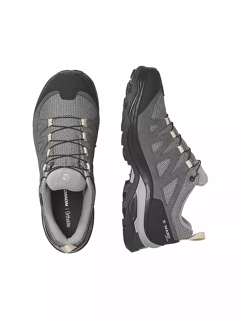 SALOMON | Damen Hikingschuhe X Ward Leather Gore-Tex | schwarz