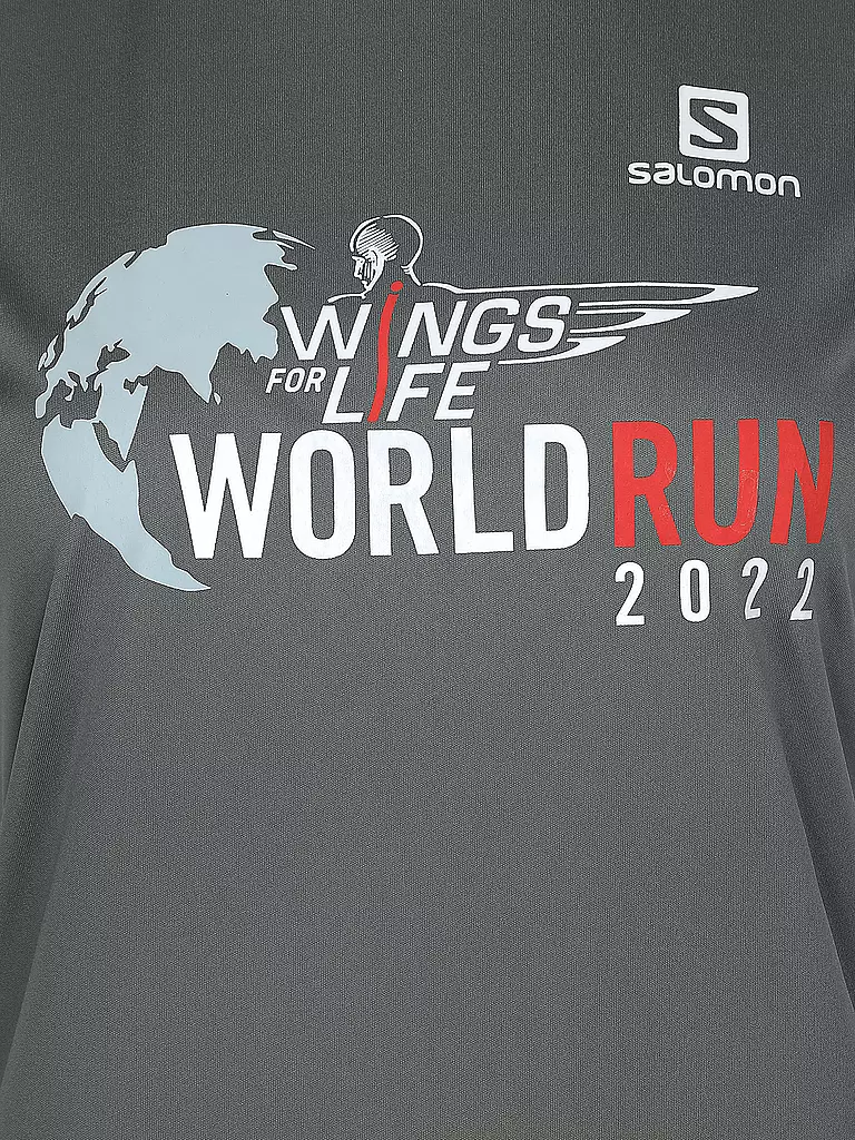 SALOMON | Damen Laufshirt Wings for Life World Run 2022 | grau