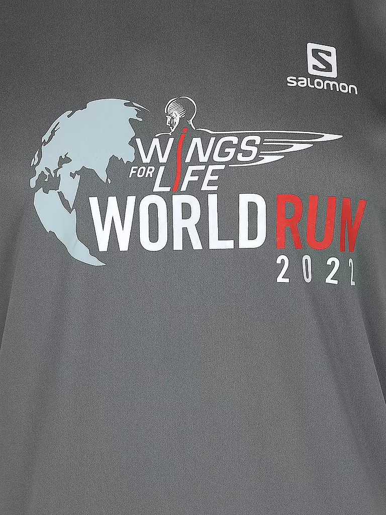 SALOMON | Herren Laufshirt Wings for Life World Run 2022 | grau