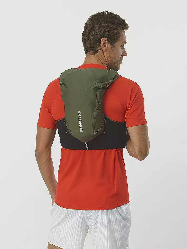 SALOMON | Laufweste mit Flasks Adv Skin 12L | olive