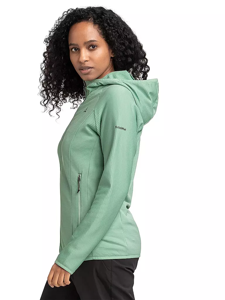 SCHÖFFEL | Damen Fleecejacke Cascata Hoodie | mint