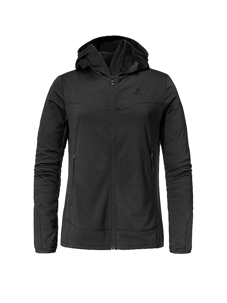 SCHÖFFEL | Damen Fleecejacke Milagle Hoodie | schwarz