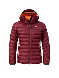 SCHÖFFEL | Damen Isojacke Silvretta Down Hoodie | dunkelrot
