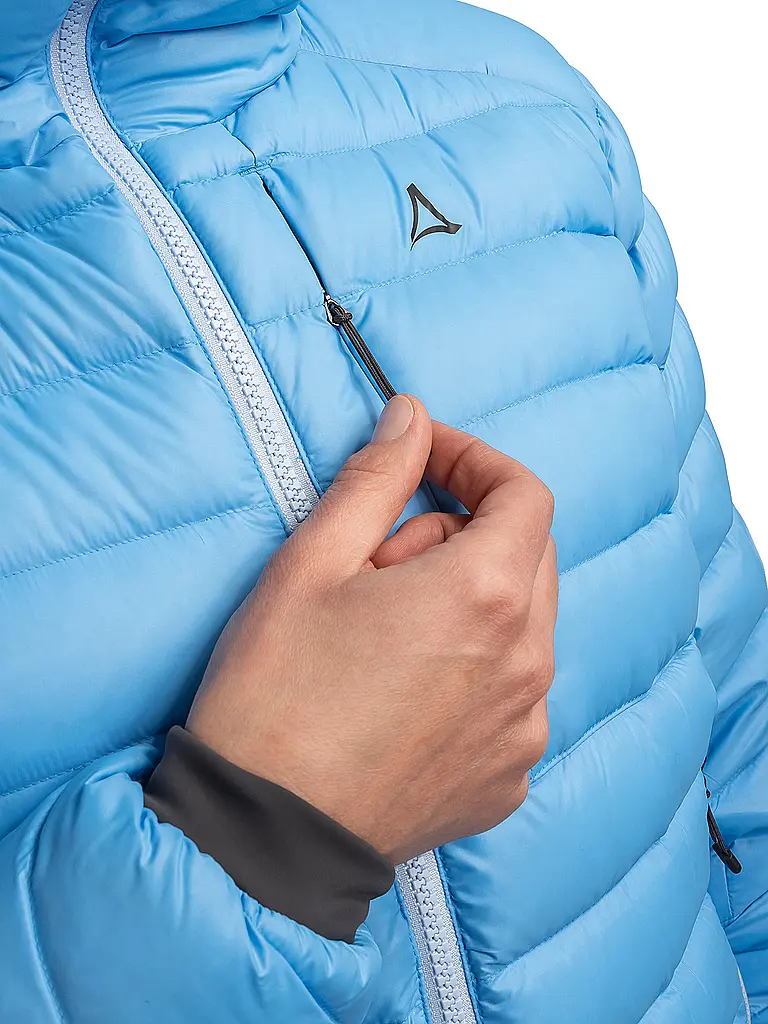 SCHÖFFEL | Damen Isojacke Silvretta Down Hoodie | hellblau