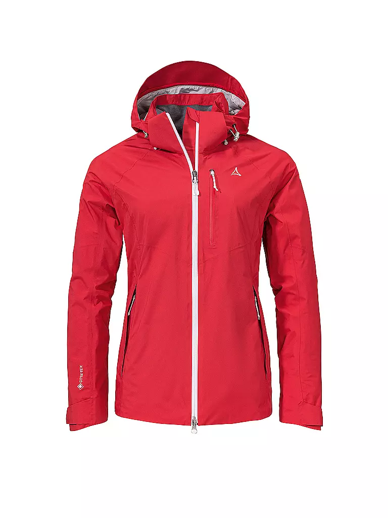 SCHÖFFEL | Damen Tourenjacke Gaschurn 3L Hoodie | rot