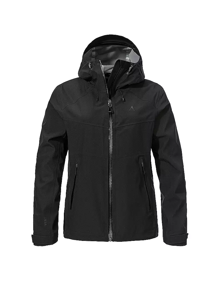 SCHÖFFEL | Damen Wanderjacke Cascata 3L Hoodie | schwarz