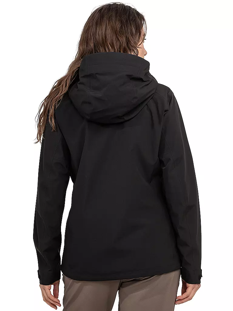 SCHÖFFEL | Damen Wanderjacke Cascata 3L Hoodie | schwarz