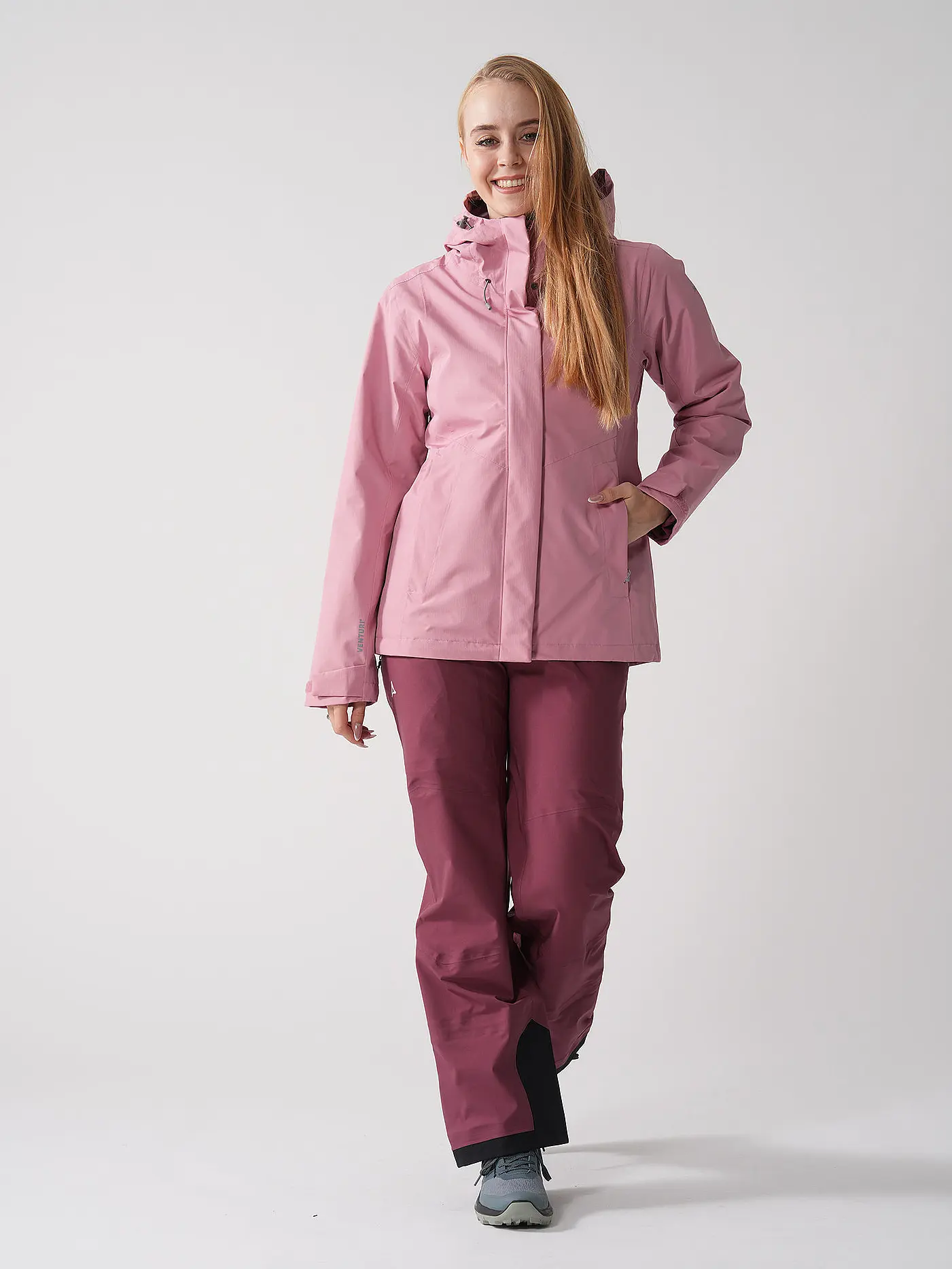 SCHÖFFEL | Damen Wanderjacke Okere 2L 3in1 Hoodie | rosa