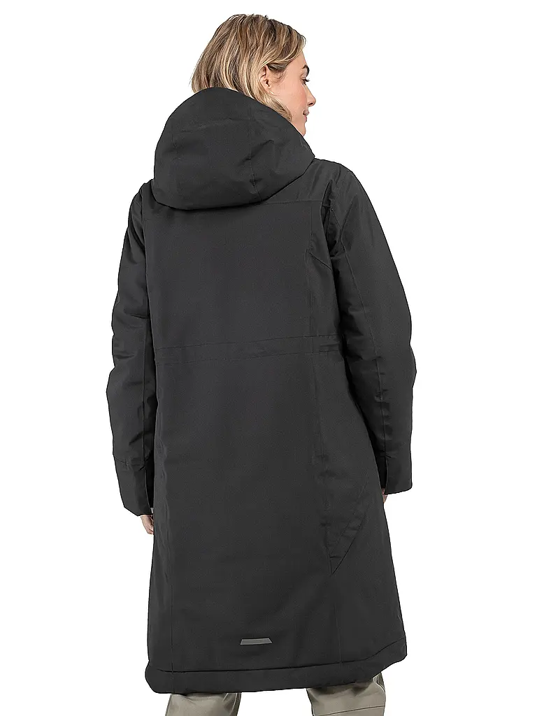 SCHÖFFEL | Damen Wintermantel Style Gregale Hoodie | schwarz