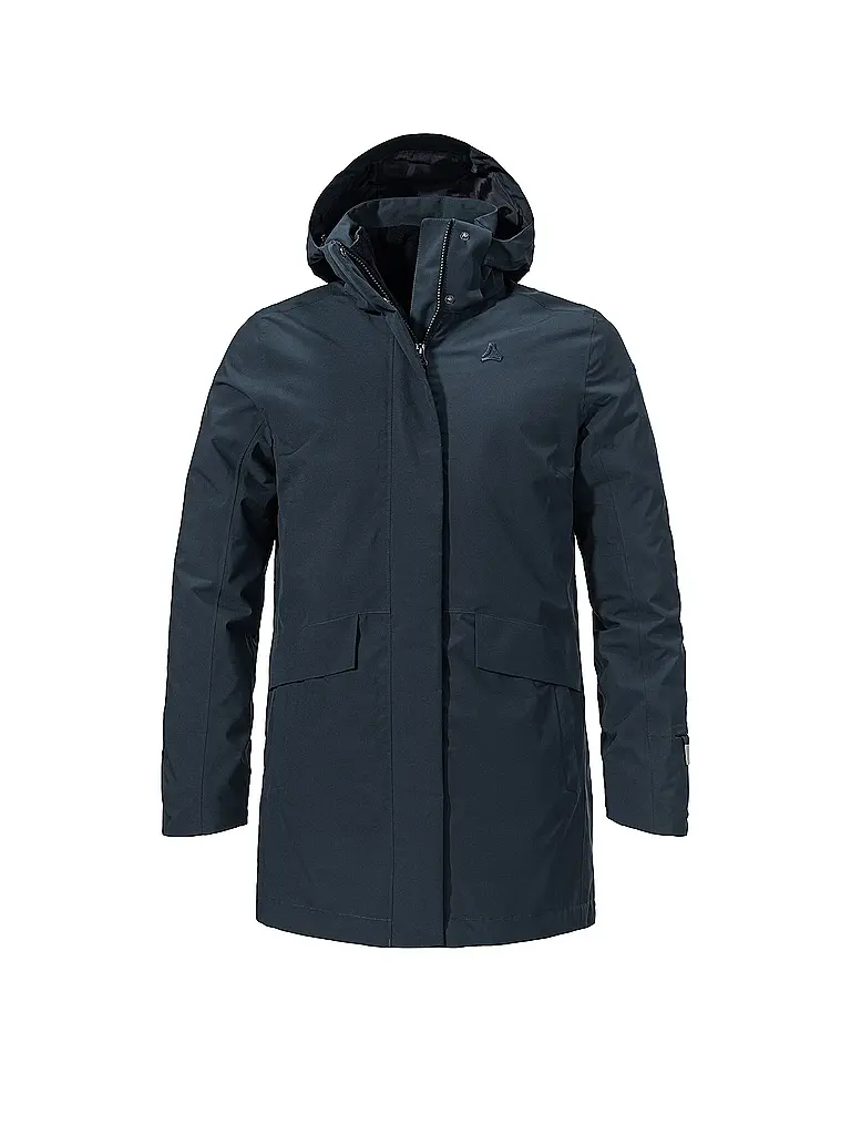 SCHÖFFEL | Damen Winterparka 3in1 Style Borkol Hoodie | dunkelblau