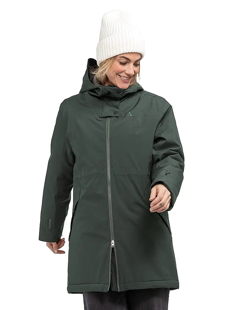 SCHÖFFEL | Damen Winterparka Crivat 2L Hoodie | dunkelgrün