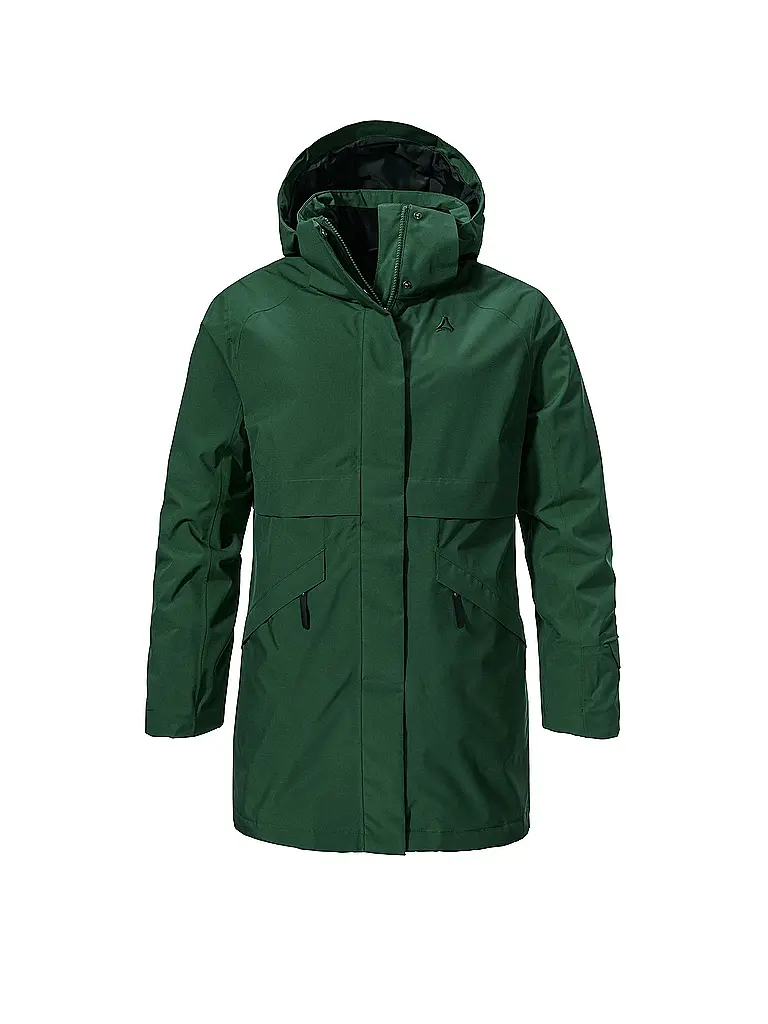 SCHÖFFEL | Damen Winterparka Malkay Hoodie | dunkelgrün