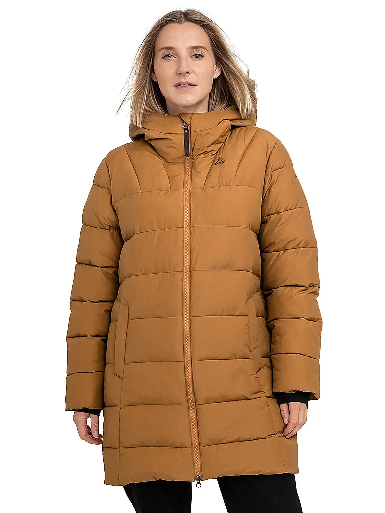SCHÖFFEL | Damen Winterparka Style Boslix Hoodie | senf