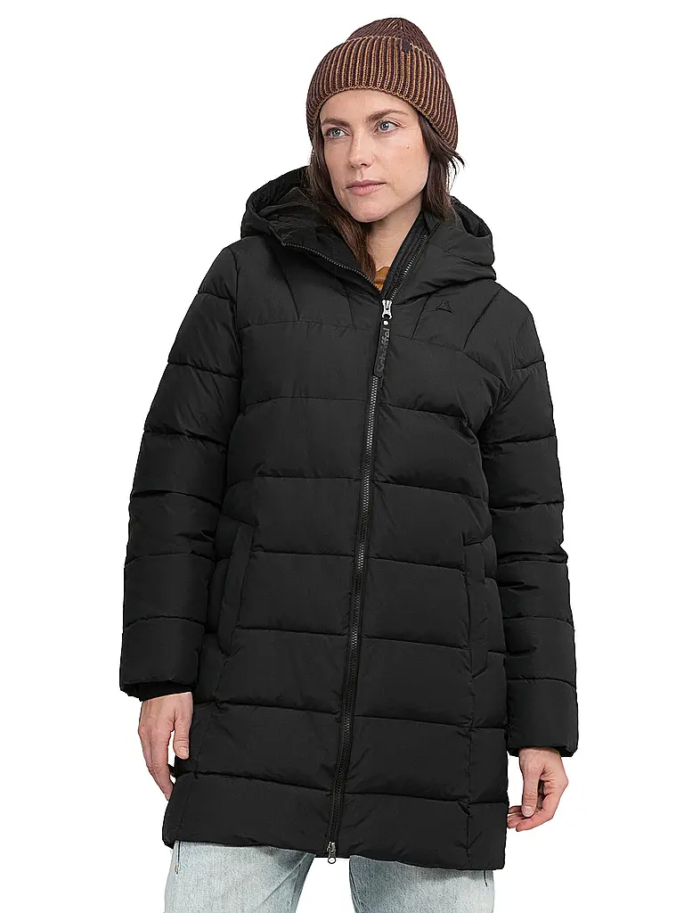 SCHÖFFEL | Damen Winterparka Style Boslix Hoodie | schwarz