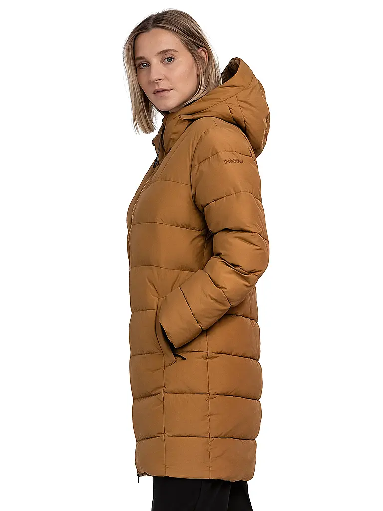 SCHÖFFEL | Damen Winterparka Style Boslix Hoodie | senf