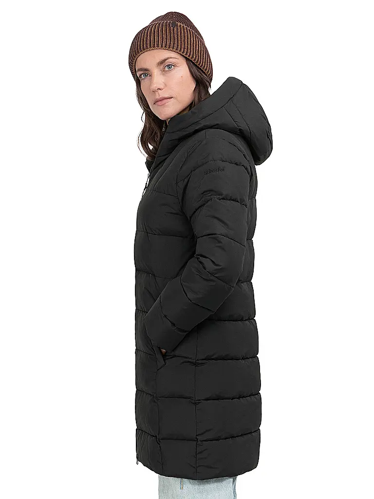SCHÖFFEL | Damen Winterparka Style Boslix Hoodie | schwarz