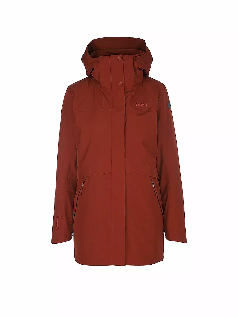 SCHÖFFEL | Damen Winterparka Warschau L 3in1 GTX | rot