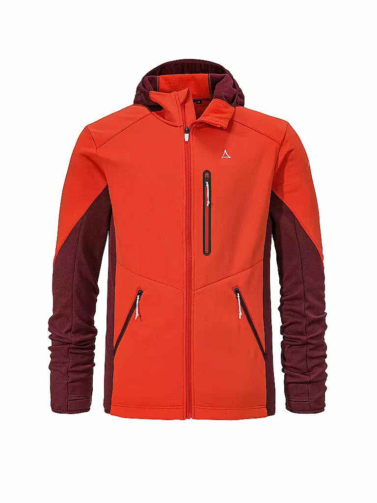 SCHÖFFEL | Herren Fleecejacke Lodron M Hoodie | orange