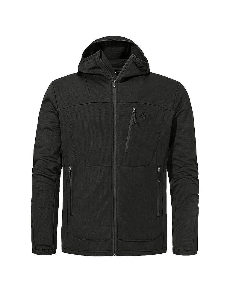SCHÖFFEL | Herren Fleecejacke Milagle Hoodie | schwarz