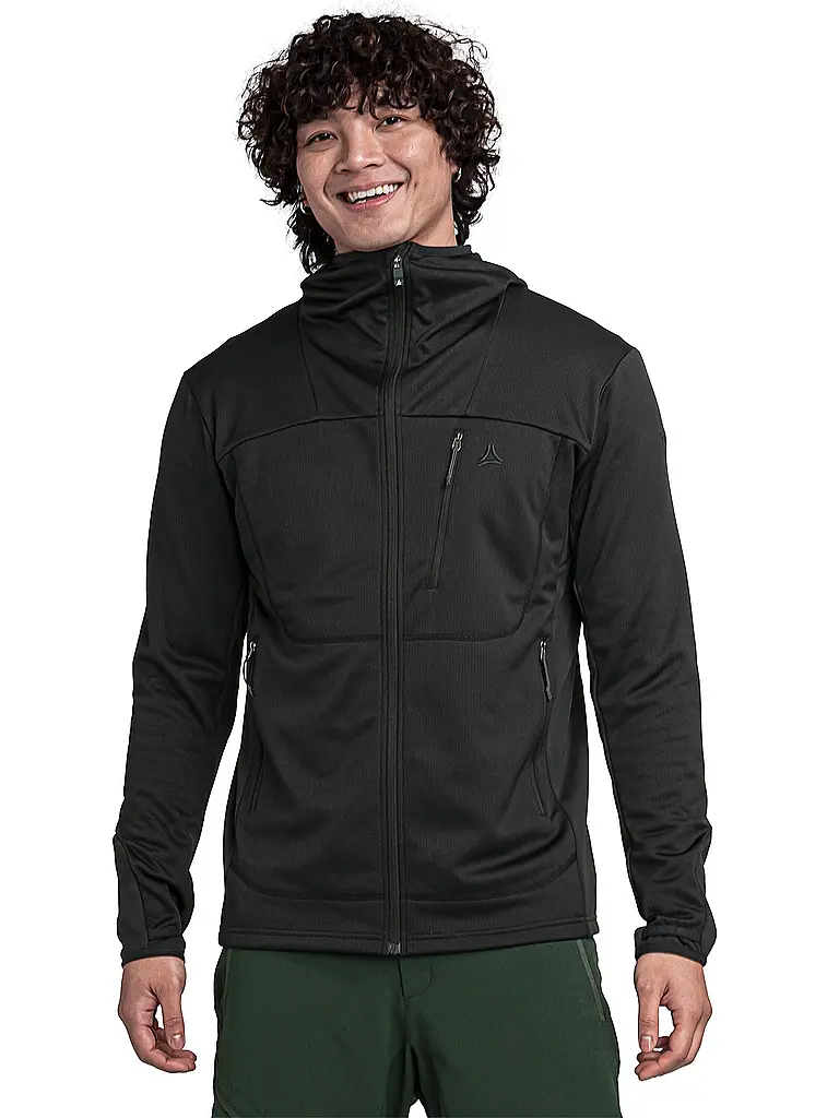 SCHÖFFEL | Herren Fleecejacke Milagle Hoodie | schwarz