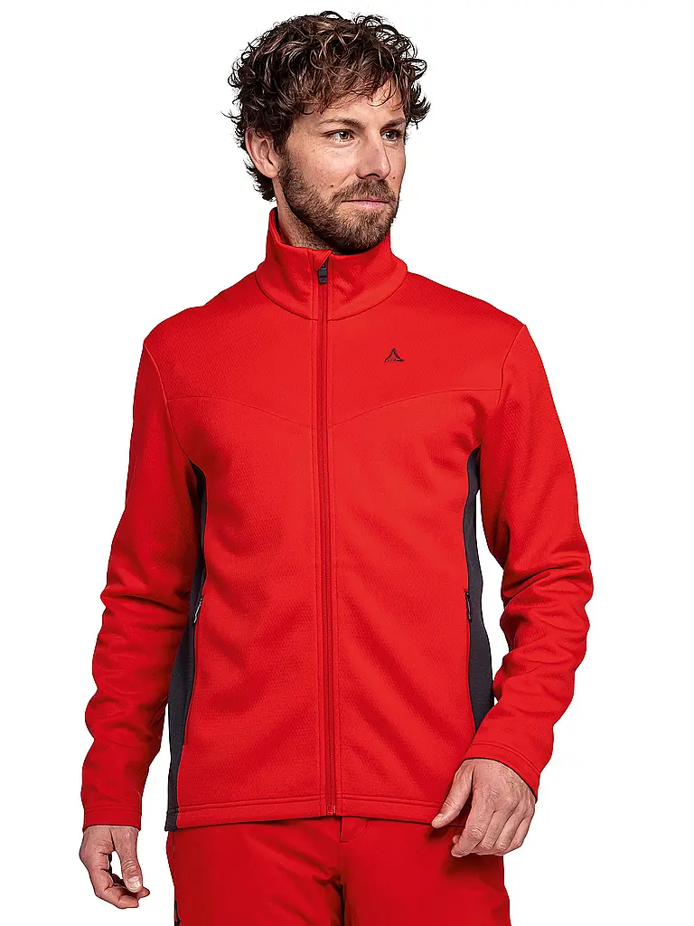 SCHÖFFEL | Herren Fleecejacke Style Pine | rot