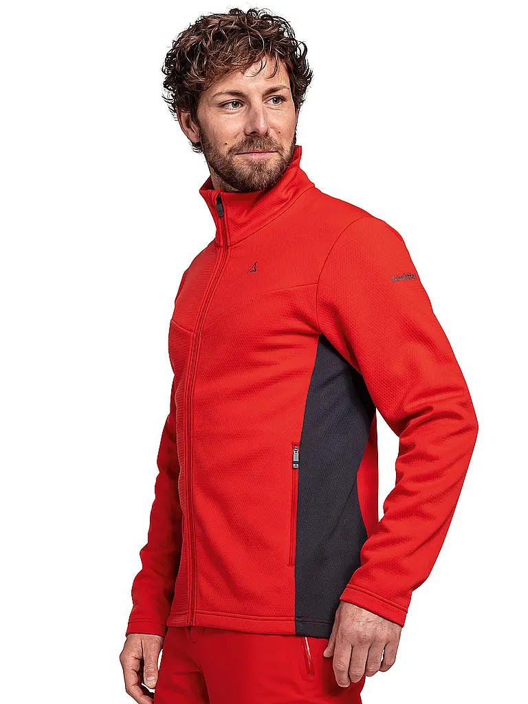 SCHÖFFEL | Herren Fleecejacke Style Pine | rot