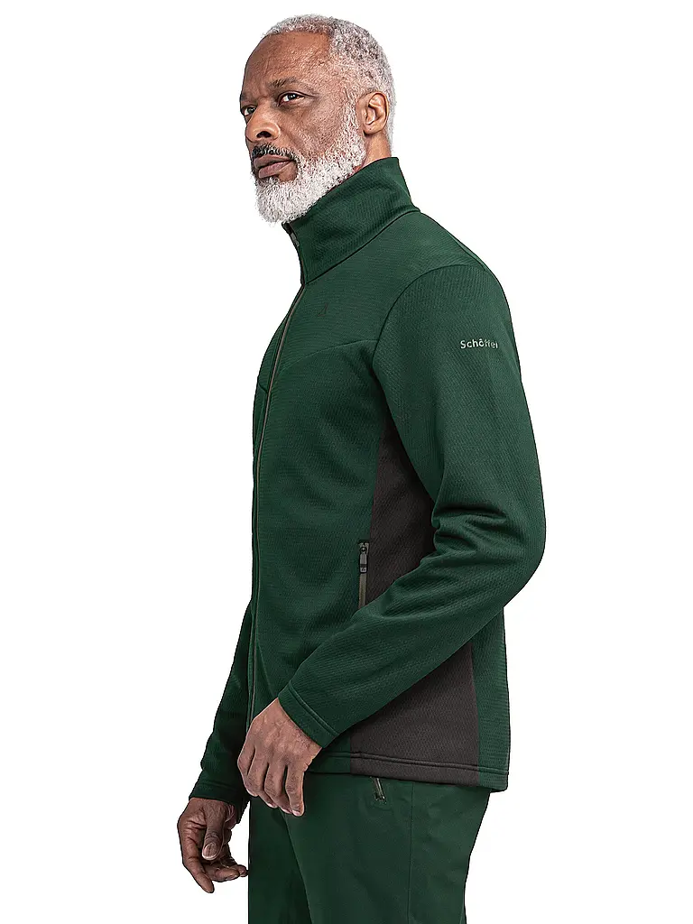 SCHÖFFEL | Herren Fleecejacke Style Pine | dunkelgrün