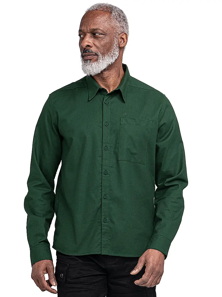 SCHÖFFEL | Herren Hemd Style Kleion | dunkelgrün