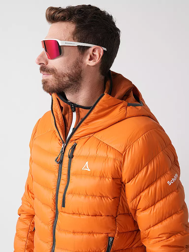 SCHÖFFEL | Herren Touren Isojacke Tschierval Hoodie | orange