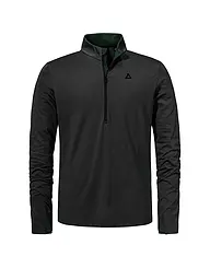 SCHÖFFEL | Herren Unterzieh Zipshirt Style Pine | schwarz