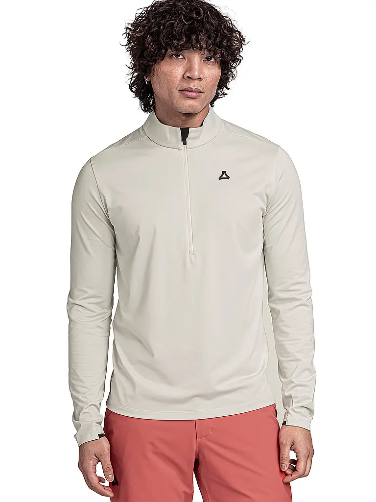SCHÖFFEL | Herren Unterzieh Zipshirt Style Pine | creme