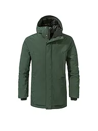 SCHÖFFEL | Herren Winterparka Crivat 2L Hoodie isoliert | dunkelgrün