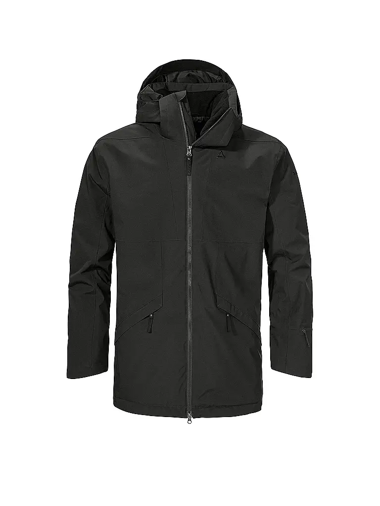 SCHÖFFEL | Herren WInterparka Malkay Hoodie | schwarz