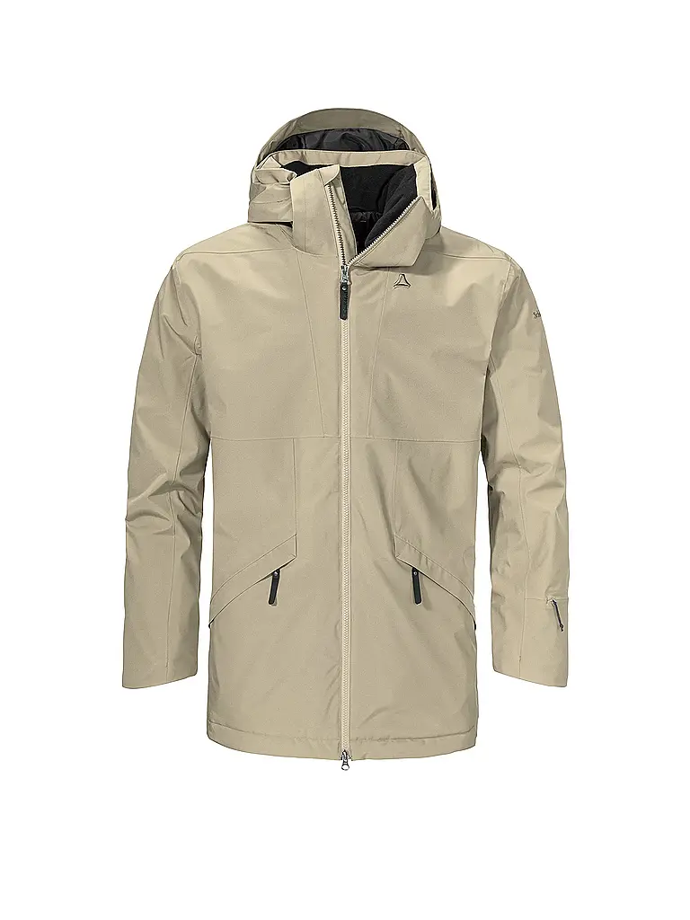 SCHÖFFEL | Herren WInterparka Malkay Hoodie | camel