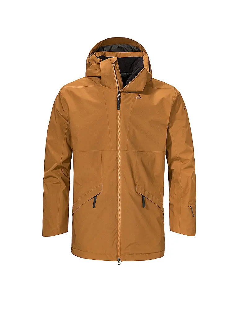 SCHÖFFEL | Herren WInterparka Malkay Hoodie | senf