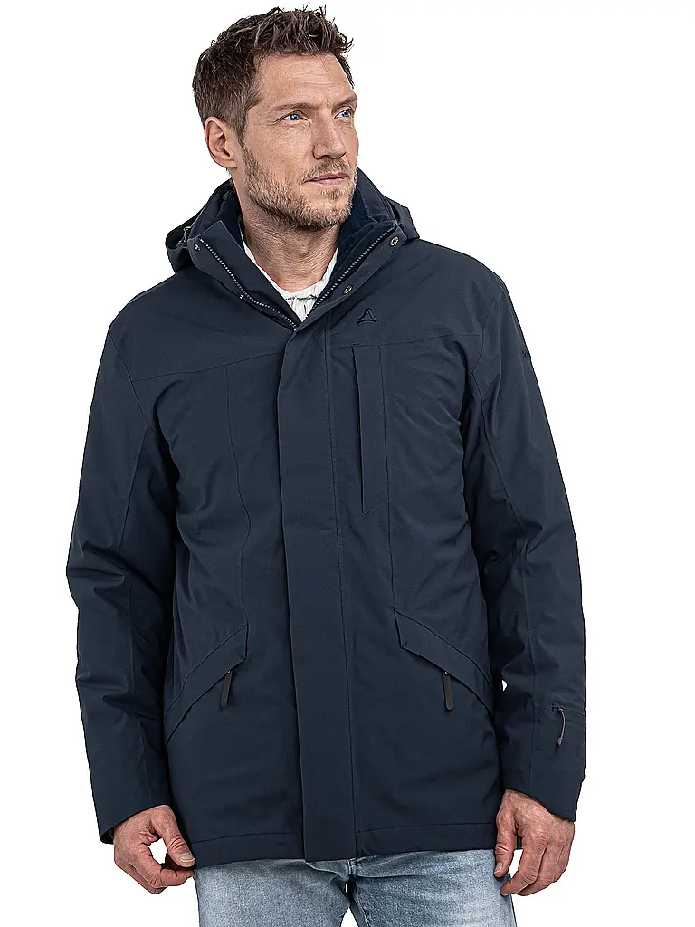 SCHÖFFEL | Herren Winterparka Style Borkol 3in1 Hoodie | dunkelblau