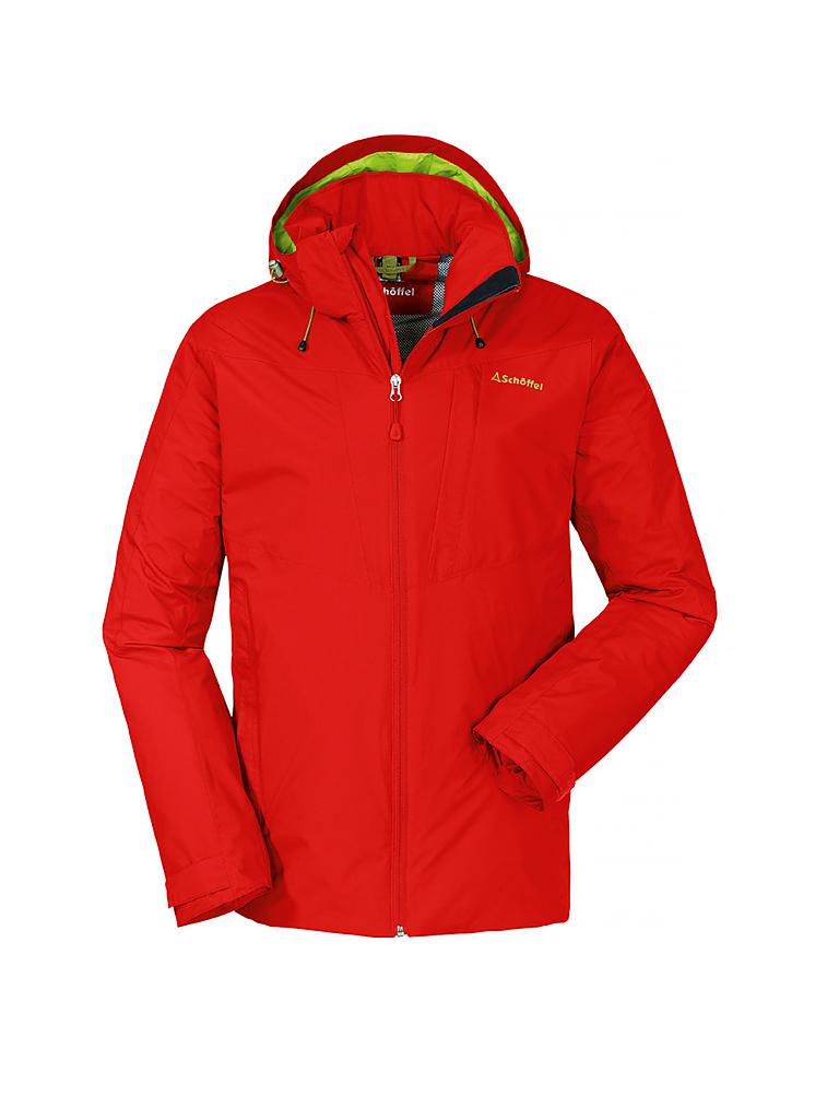 SCHÖFFEL | Herren ZipIn! Wanderjacke Adamont 2L | rot