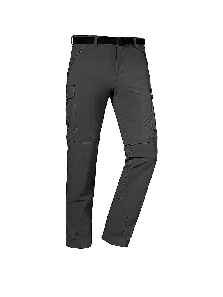 Schöffel Hose Zip Off 4-Wege-Stretch Grau