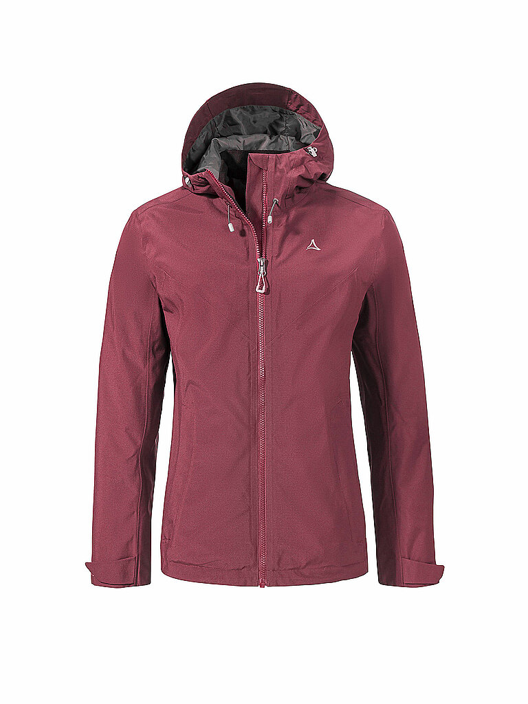 SCHÖFFEL Damen Wanderjacke Yew 2L ZipIn Hoodie beere | 46