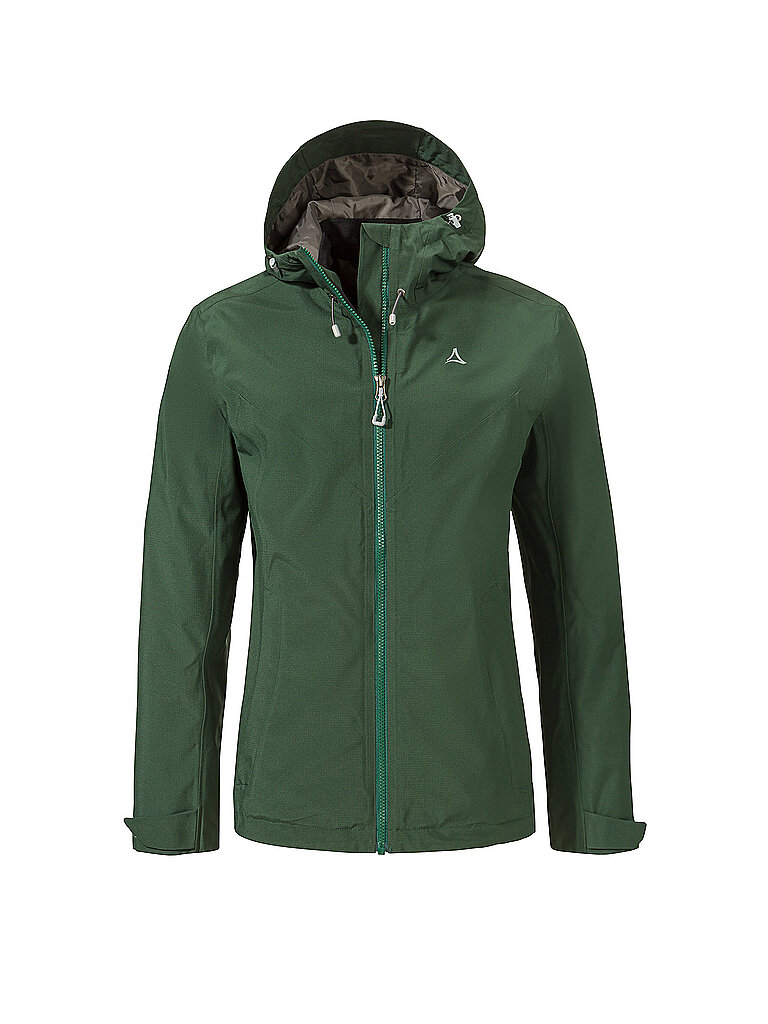 SCHÖFFEL Damen Wanderjacke Yew 2L ZipIn Hoodie dunkelgrün | 44