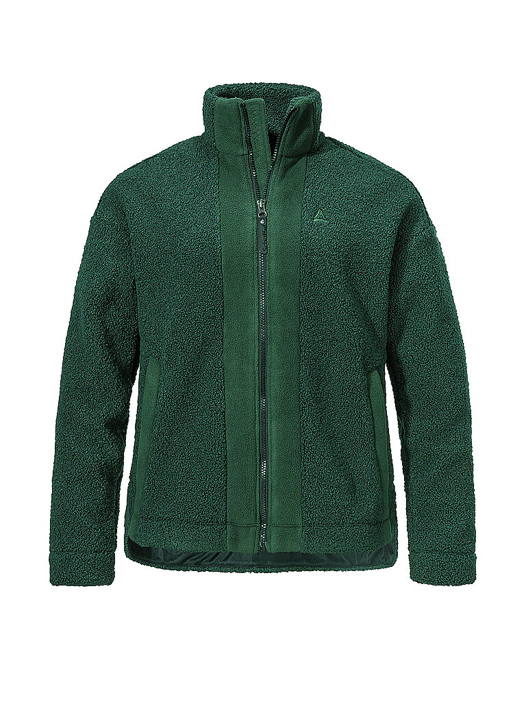 Schöffel Fleecejacke Sherpa-Micro Fleece Lockere Passform Dunkelgrün