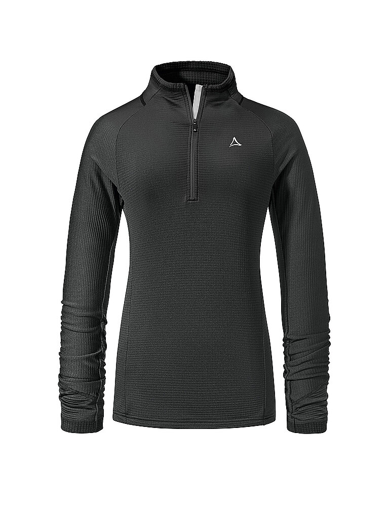 Schöffel Zipshirt Halfzip Schwarz