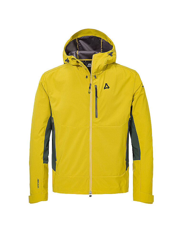 Schöffel Touren Softshelljacke Hoodie Venturi Gold