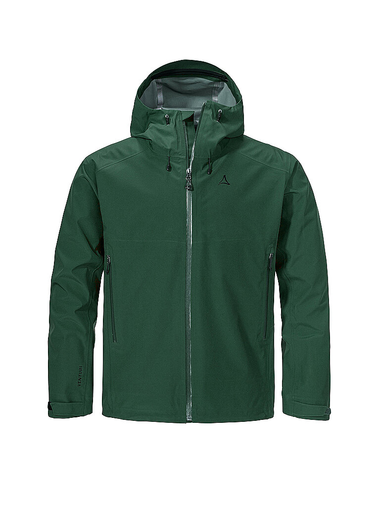 SCHÖFFEL Herren Wanderjacke Cascata 3L Hoodie dunkelgrün | 56