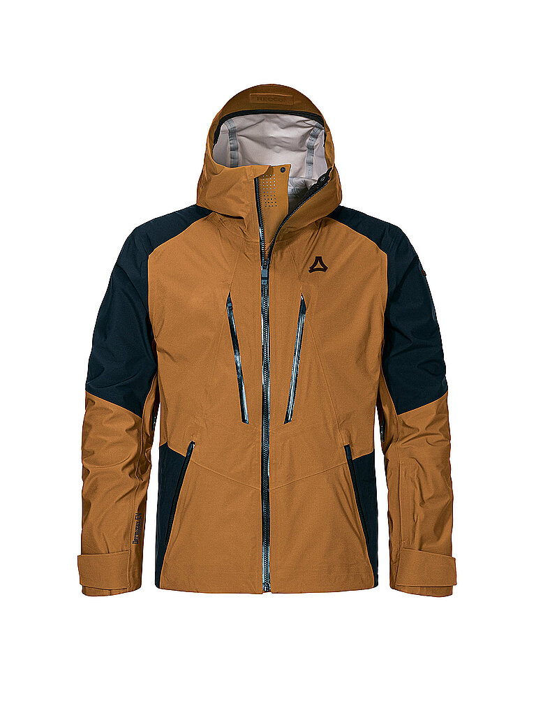Schöffel Skijacke Shell Hardshell Senf