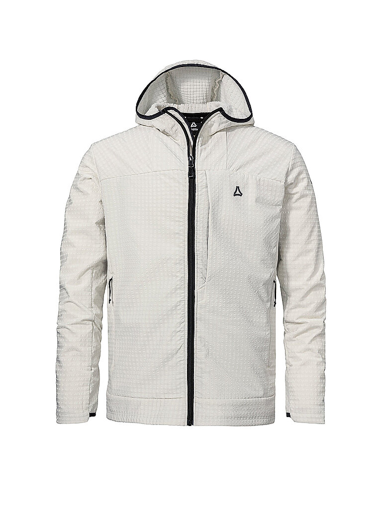 Schöffel Hoodie Strukturfleece 4-Wege-Stretch Hellgrau