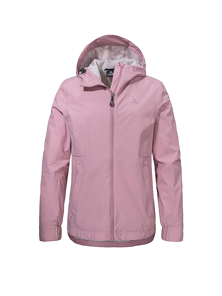 Schöffel Wanderjacke Wasserdicht Kapuzenkragen Rosa