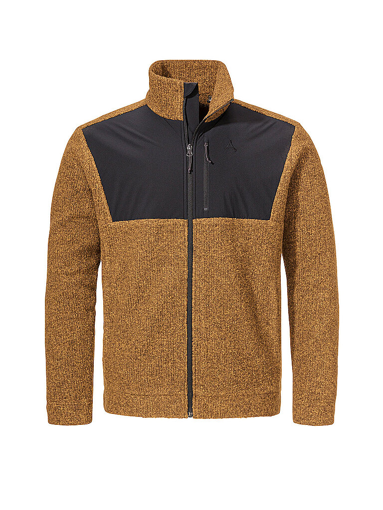 Schöffel Fleecejacke Canterbury Tecnowool Funktionswolle Senf