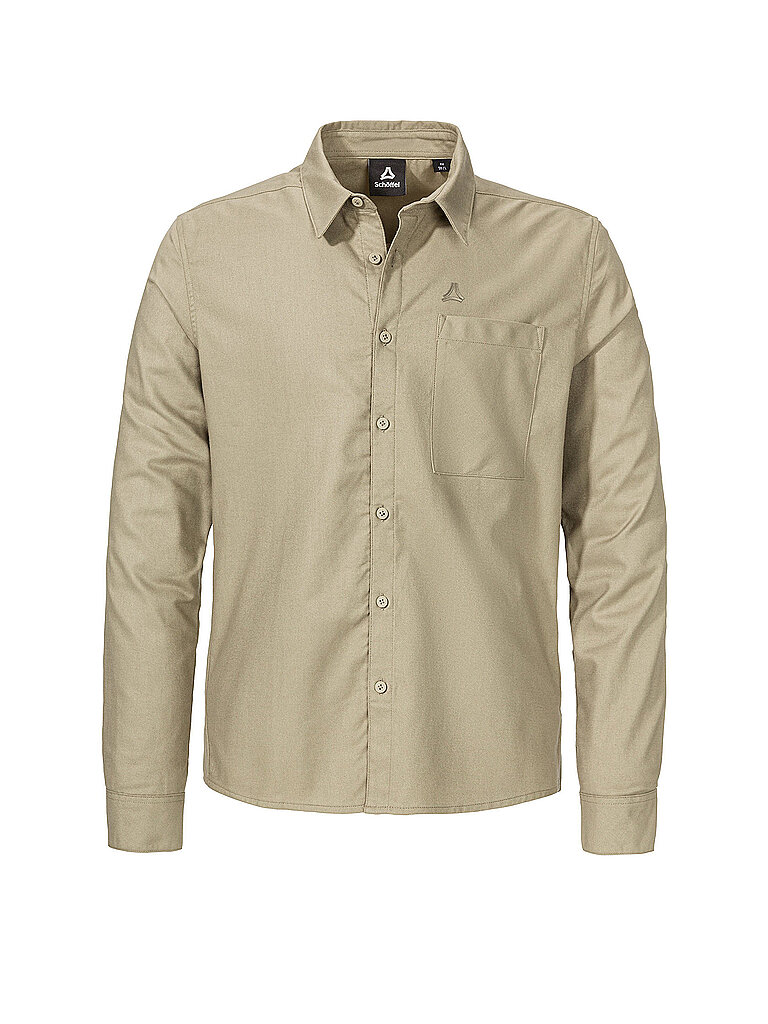 Schöffel Hemd Regular Fit Flanell Camel