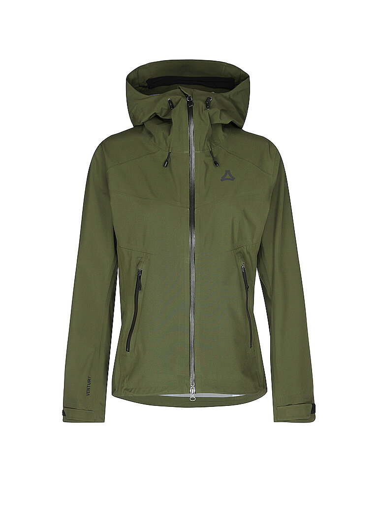 SCHÖFFEL Damen Wanderjacke Style Cascata Venturi 3L Hoodie olive | 44